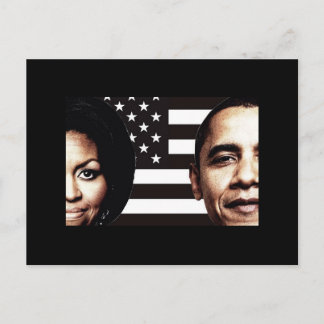 Postal Foto de Barack y Michelle Obama