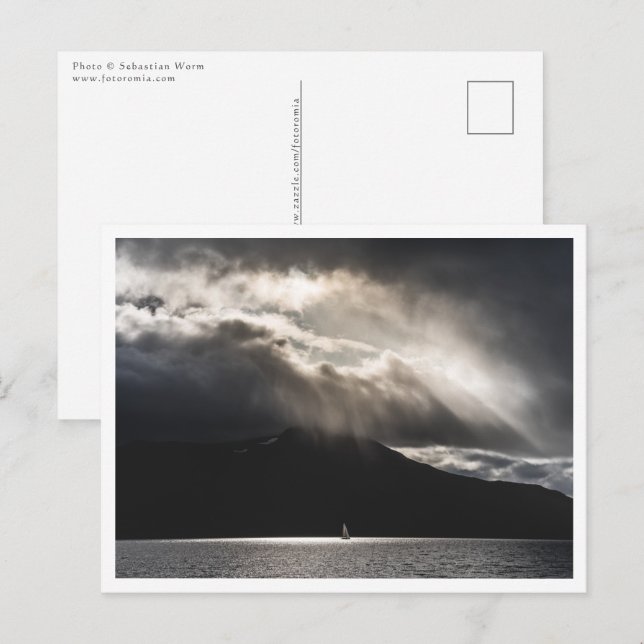 Postal Foto de barco de vela (Anverso / Reverso)