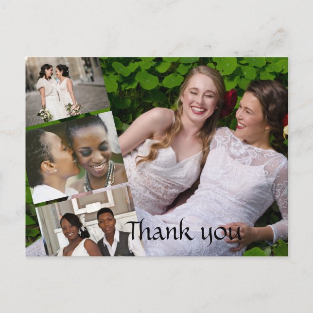 Postal - Foto de Boda personalizada (Anverso)
