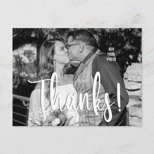 Postal Foto de boda personalizada (Anverso)