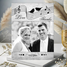 Foto de Boda tema musical Gracias Postcard