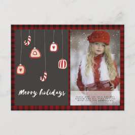 Postal Foto de búfalo representada en Navidad Arte popula