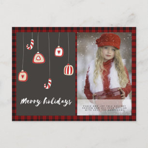 Postal Foto de búfalo representada en Navidad Arte popula