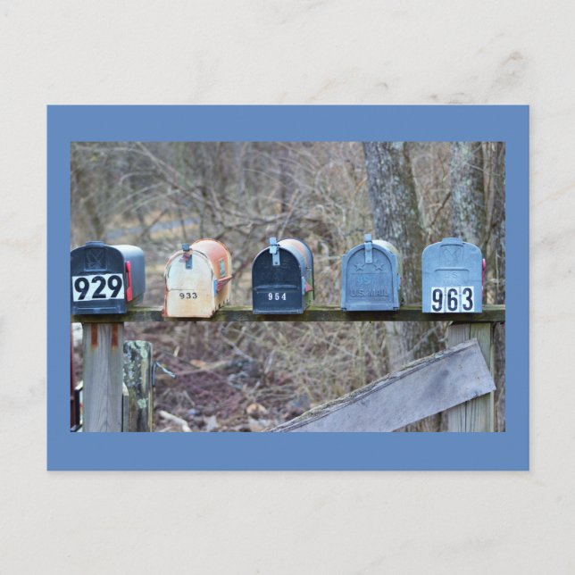 Postal Foto de buzones de correo (Anverso)