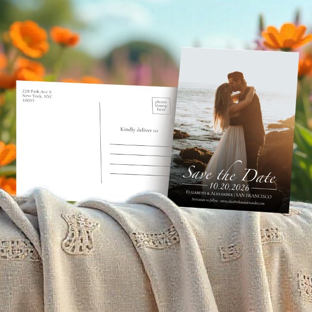 Postal Foto de caligrafía en blanco y negro Guardar la fe (Subido por el creador)