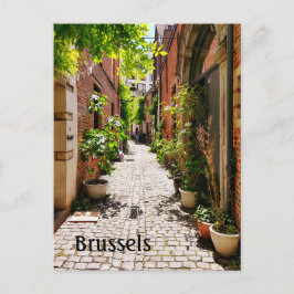Postal Foto de calle antigua de Bruselas