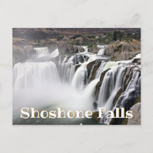 Postal Foto de cascada con larga exposición en Shoshone F