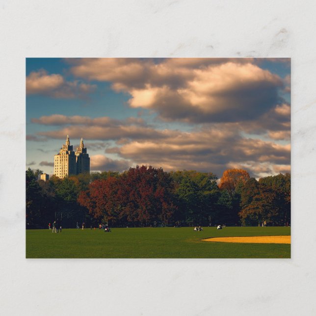 Postal Foto de Central Park en Nueva York (Anverso)