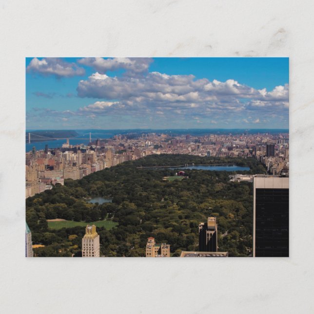 Postal Foto de Central Park en Nueva York (Anverso)