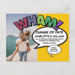 Postal Foto de Change of Date Fun Modern Comic