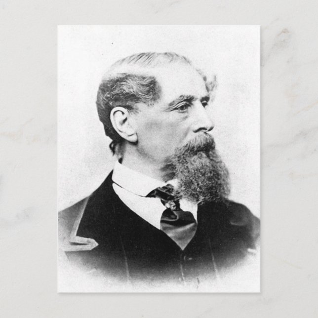 Postal Foto de Charles Dickens (Anverso)