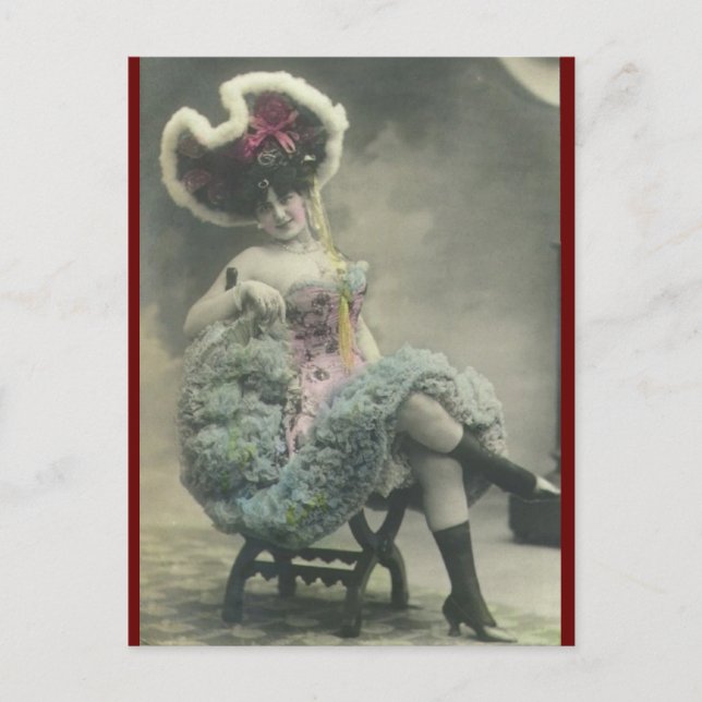 Postal Foto de chica bailarín de moda (Anverso)