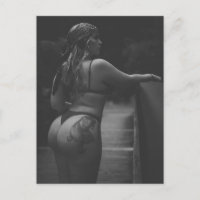 Foto de Chica en bikini blanco y negro caliente