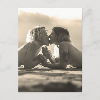 Postal Foto de chica Love