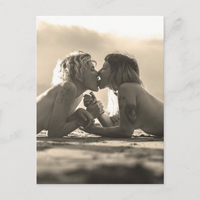 Postal Foto de chica Love (Anverso)