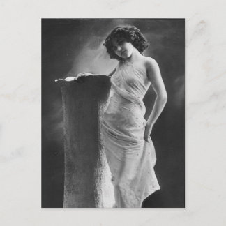 Postal Foto de chica victoriano de época