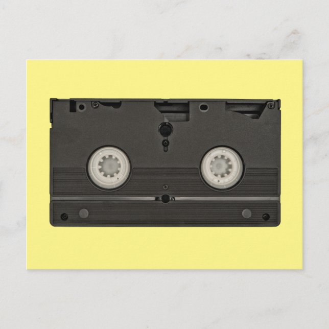 Postal Foto de cinta Retro Cassette VHS (Anverso)