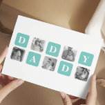 Postal Foto de colección moderna Regalo del Día de los Pa<br><div class="desc">Foto de colección moderna Regalo del Día de los Padres Felices</div>