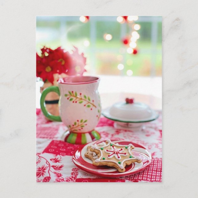 Postal Foto de cookie de navidades (Anverso)