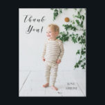 Postal Foto de cumpleaños Gracias por publicar<br><div class="desc">Diga gracias con esta tarjeta de foto de personalizable.</div>