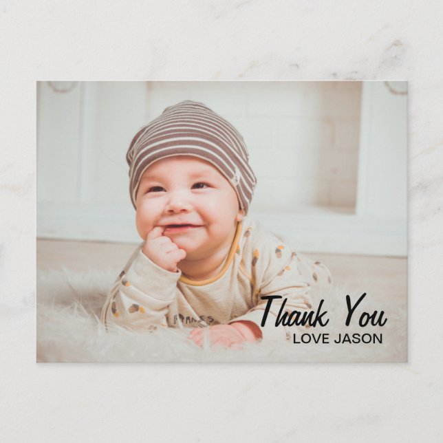 Postal Foto De Cumpleaños Gracias Postcard (Anverso)