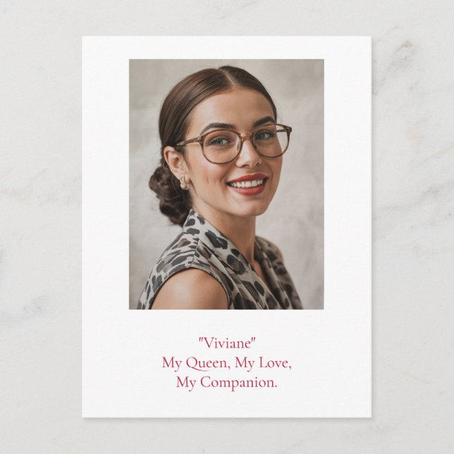 Postal Foto de cumpleaños moderna (Anverso)