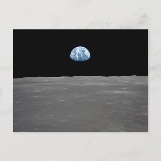 Postal Foto de Earthrise (Anverso)
