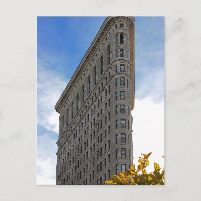 Postal Foto de edificio Flatiron en NYC (Anverso)