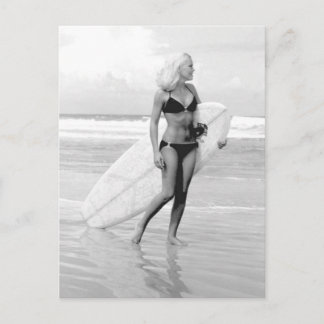 Postal Foto de época Chica de bikini San Agustín, Florida