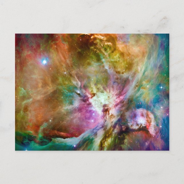 Postal Foto de espacio de la galaxia de nebulosas de colo (Anverso)