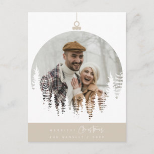 Postal Foto de familia en Navidad más alegre, superposici