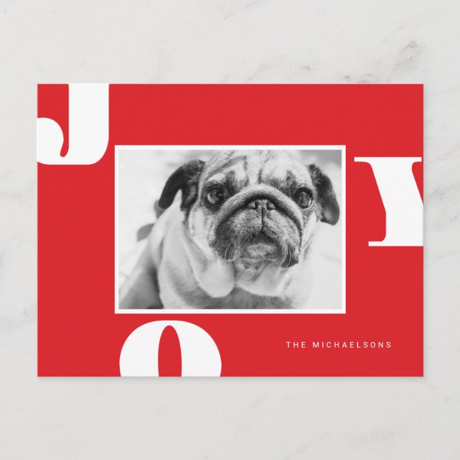 Postal FOTO DE FESTIVIDAD DE LOS navidades | Alegría de l (Anverso)