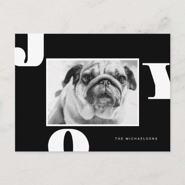 Postal FOTO DE FESTIVIDAD DE LOS navidades | Alegría de l (Anverso)