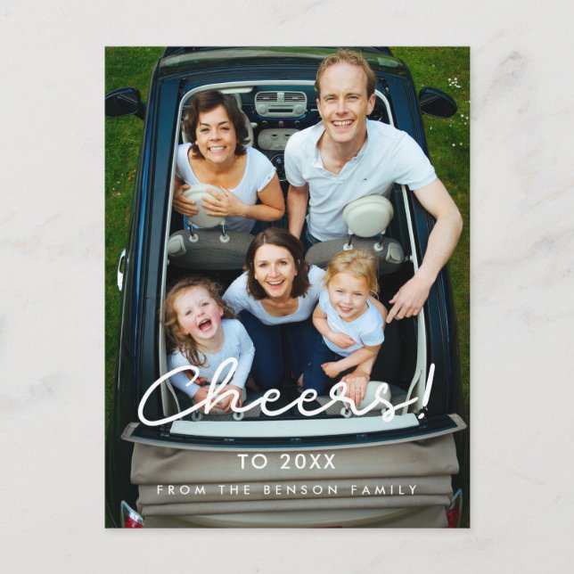 Postal Foto de festividades Minimalistas (Anverso)