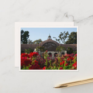 Postal Foto de flores del parque Balboa San Diego