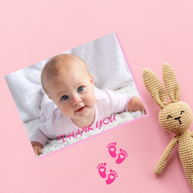 Postal Foto de Gracias para Bebé (Subido por el creador)
