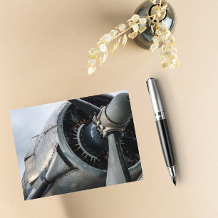 Postal Foto de hélice del avión, cumpleaños de Guay Aviat