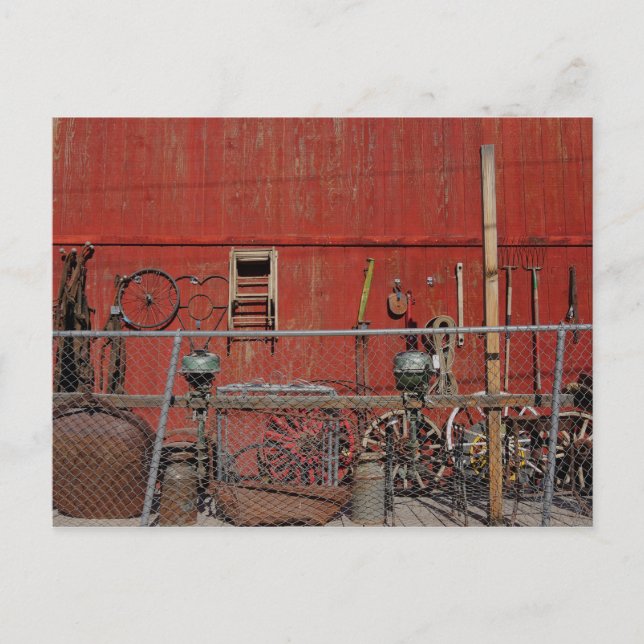 Postal Foto de herramientas antiguas única (Anverso)