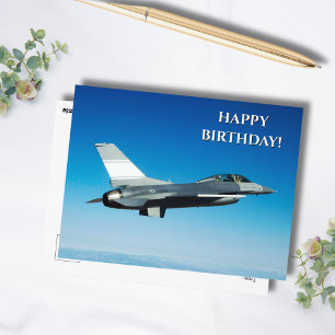 Postal Foto de Jet Airplane, Cumpleaños de Guay Aviation