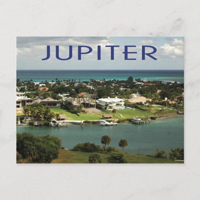 Postal Foto de Júpiter, Florida Scenic (Anverso)