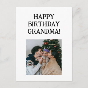 Postal Foto de la Abuela Cumpleaños Personalizado