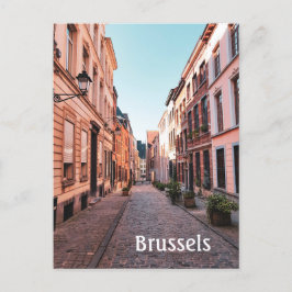 Postal Foto de la antigua calle belga de Bruselas