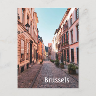 Postal Foto de la antigua calle belga de Bruselas