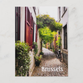 Postal Foto de la antigua calle belga de Bruselas