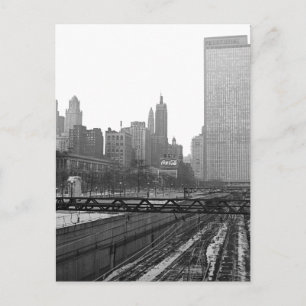 Postal Foto de la avenida Michigan de los años 1960 de Ch