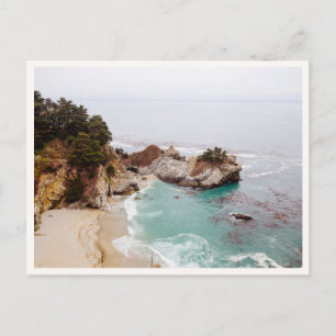 Postal Foto de la cascada Mcway Falls en Big Sur