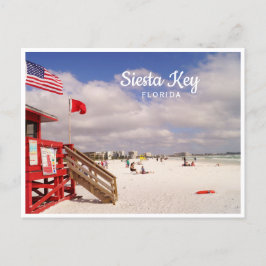 Postal Foto de la escena de la playa de Siesta Key, Flori
