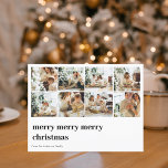 Postal Foto de la familia Collage | Feliz Navidad<br><div class="desc">Foto de la familia Collage | Feliz Navidad</div>