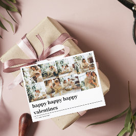 Postal Foto de la familia Collage | Feliz San Valentín