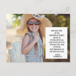 Postal Foto de la fiesta de cumpleaños del niño gracias